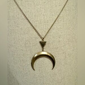 Long Crescent Moon 🌙  Necklace